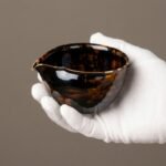 Fair Cup Wide Amber Mottled Jizhou Kiln for Tea Serving