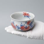 Sword Kiln Ceramic Tea Cup Floral Fruit Round for Gongfu Tea