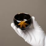 Host Cup Maple Motif Jizhou Kiln for Tea Serving