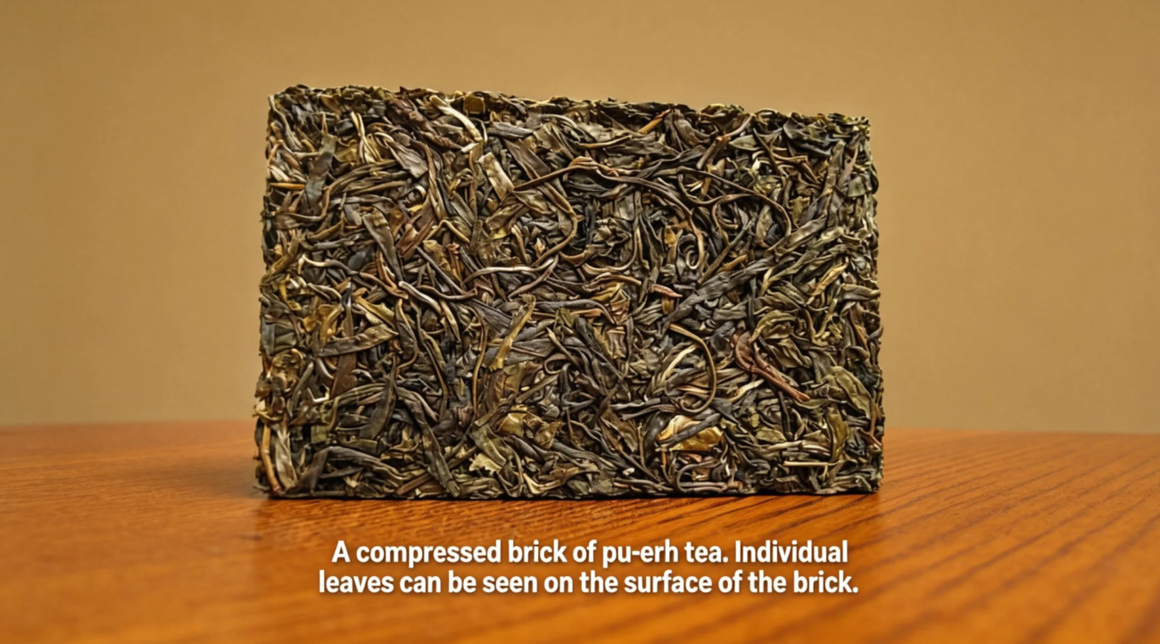 Why are some teas in brick form, while others are loose-leaf2