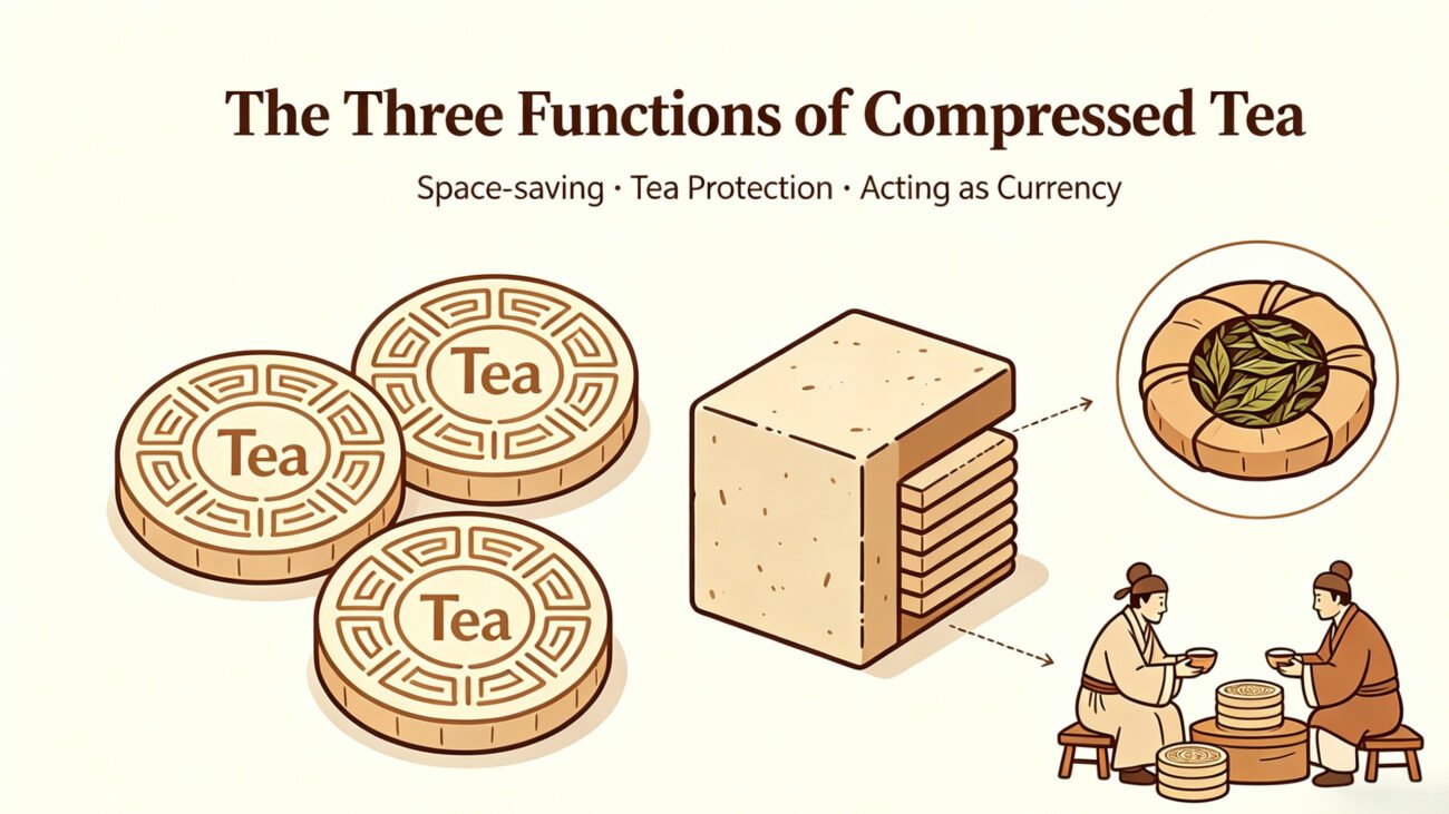 Why are some teas in brick form, while others are loose-leaf3