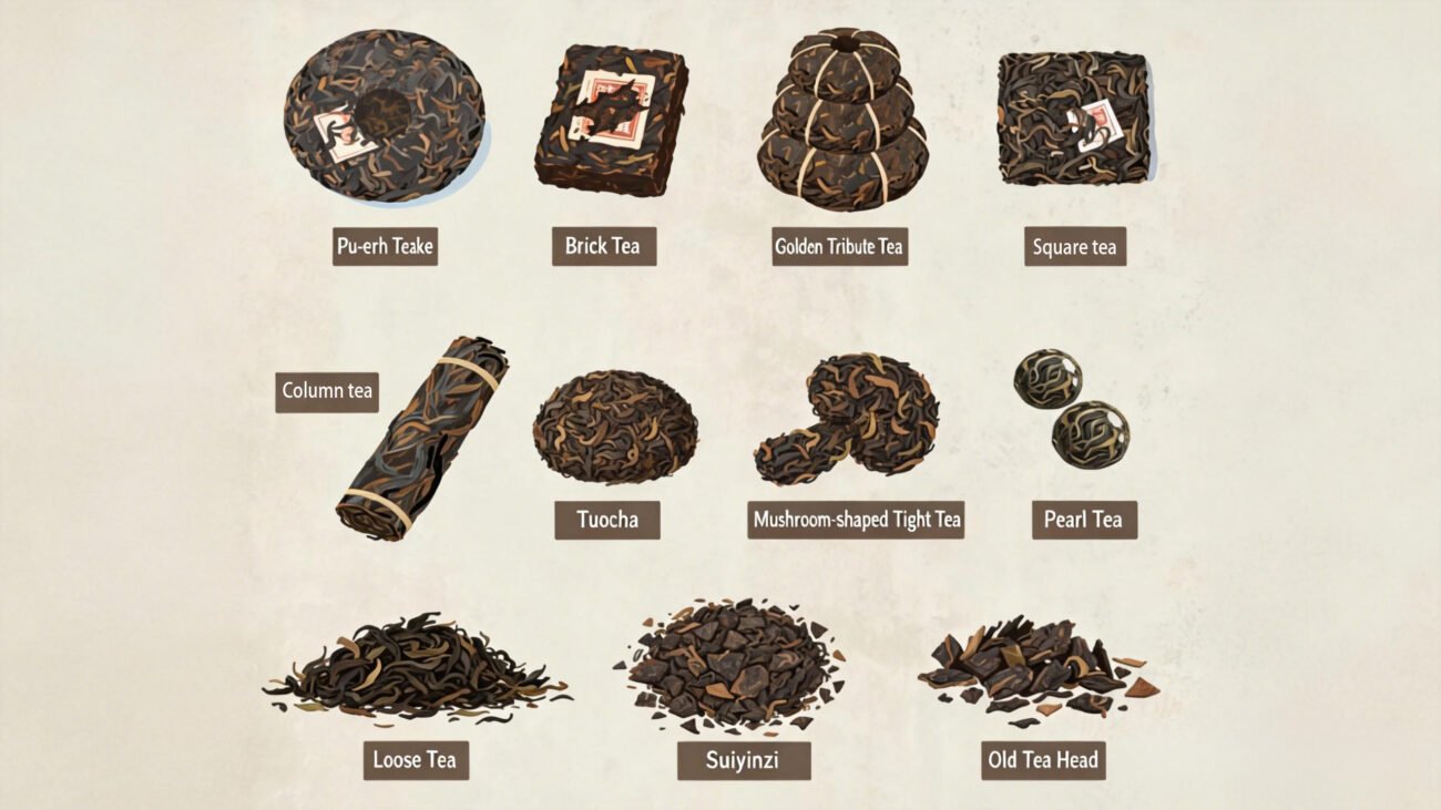 Why are some teas in brick form, while others are loose-leaf5