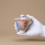 Gaiwan Feitian Motif Dunhuang Porcelain for Gongfu Tea