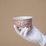 Tea Cup Set Flying Dragon Dunhuang Porcelain for Gongfu Tea