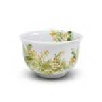 Sword Kiln Ceramic Gaiwan Floral Fruit Famille Rose for Gongfu Tea