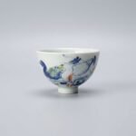 Sword Kiln Ceramic Tea Cup Hand Painted Duck for Gongfu Tea