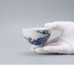 Sword Kiln Ceramic Tea Cup Wide Plum Blossom for Gongfu Tea