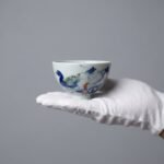 Sword Kiln Ceramic Tea Cup Hand Painted Duck for Gongfu Tea