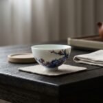 Sword Kiln Ceramic Tea Cup Wide Plum Blossom for Gongfu Tea