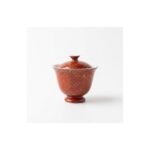 Ceramic Gaiwan Daqi Lacquer Red for Gongfu Tea