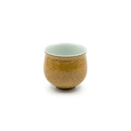 Ceramic Tea Cup Daqi Lacquer Ochre for Gongfu Tea