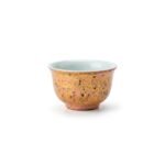Ceramic Tea Cup Daqi Lacquer Peach for Gongfu Tea