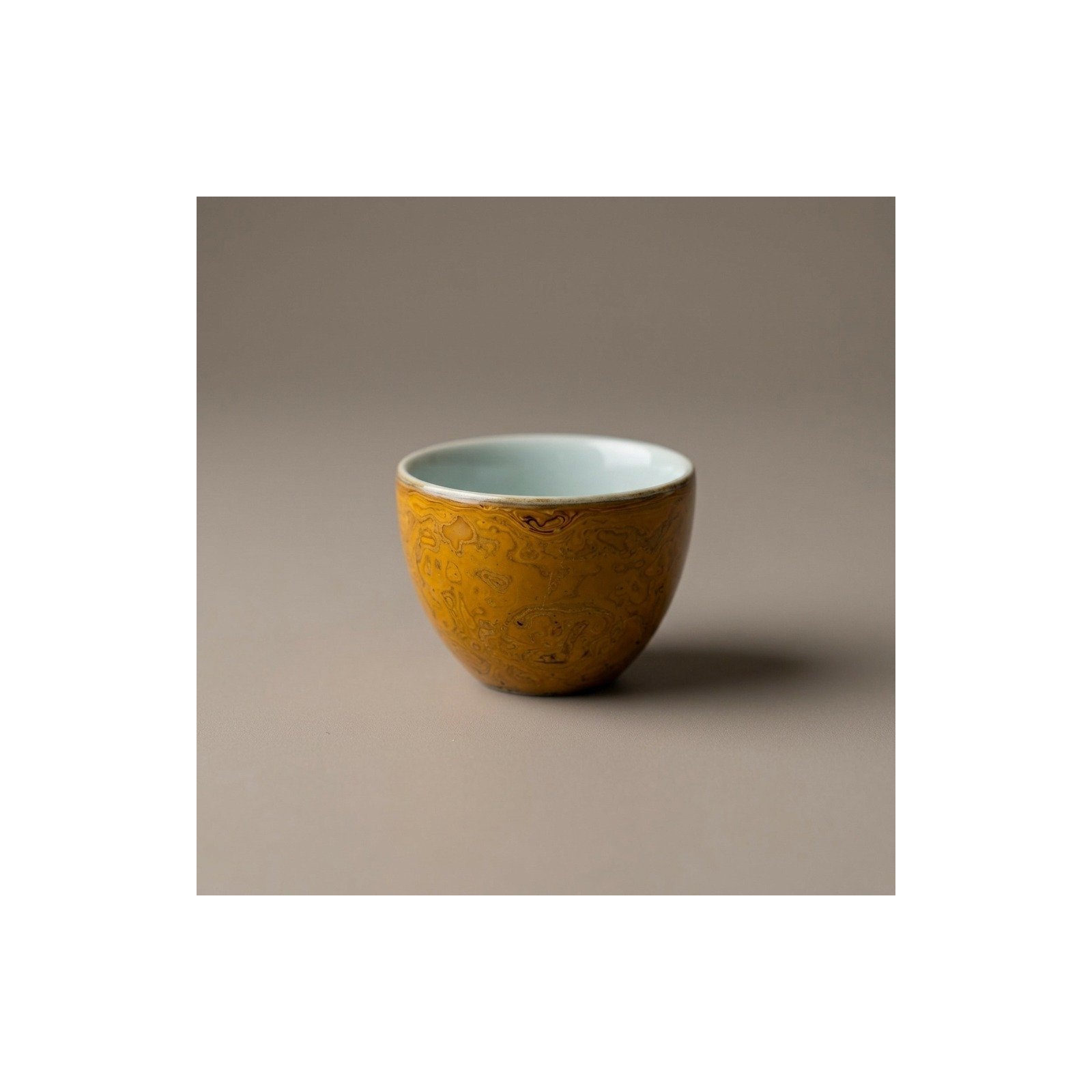 Ceramic Tea Cup Daqi Lacquer Amber for Gongfu Tea