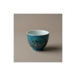 Ceramic Tea Cup Daqi Lacquer Cobalt for Gongfu Tea
