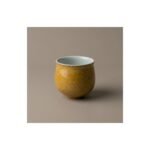 Ceramic Tea Cup Daqi Lacquer Ochre for Gongfu Tea