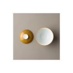 Ceramic Gaiwan Daqi Lacquer Ochre for Gongfu Tea
