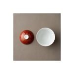 Ceramic Gaiwan Daqi Lacquer Red for Gongfu Tea