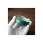 Ceramic Tea Cup Daqi Lacquer Turquoise for Gongfu Tea