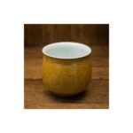 Ceramic Tea Cup Daqi Lacquer Ochre for Gongfu Tea