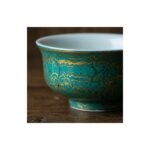 Ceramic Tea Cup Daqi Lacquer Turquoise for Gongfu Tea