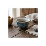 Ceramic Tea Cup Daqi Lacquer Blue Mottled for Gongfu Tea