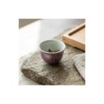 Ceramic Tea Cup Daqi Lacquer Purple for Gongfu Tea
