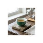Ceramic Tea Cup Daqi Lacquer Turquoise for Gongfu Tea