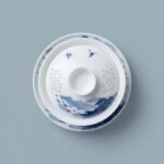 Gongfu Tea Set – Mountain Landscape Porcelain Gaiwan