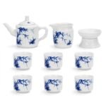 Gongfu Tea Set – Bamboo Porcelain Teapot