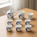Gongfu Tea Set – Bamboo Porcelain Teapot