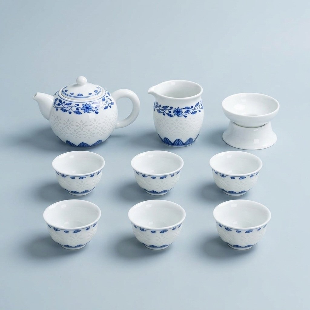 Gongfu Tea Set – Window Light Porcelain Teapot