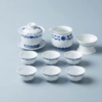 Gongfu Tea Set – Blue Fu Porcelain Gaiwan