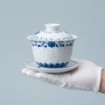 Gongfu Tea Set – Blue Fu Porcelain Gaiwan