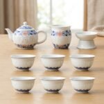 Gongfu Tea Set – Houde Calligraphy Porcelain Teapot