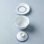 Gongfu Tea Set – Auspicious Floral Porcelain Gaiwan