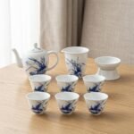 Gongfu Tea Set – Orchid Porcelain Teapot