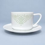 Cup and Saucer – Linglong Floral Heart for Coffee