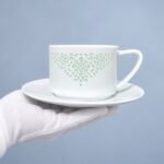 Cup and Saucer – Linglong Floral Heart for Coffee