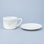 Cup and Saucer – Linglong Floral Heart for Coffee
