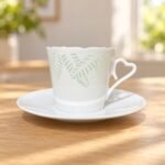 Cup and Saucer – Linglong Scalloped Fern for Coffee