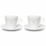 Cup and Saucer – Linglong Scalloped Fern for Coffee