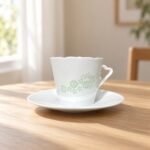 Cup and Saucer – Linglong Scalloped Blossom for Coffee
