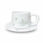 Cup and Saucer – Linglong Pastel Floral for Coffee