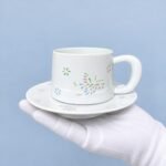 Cup and Saucer – Linglong Pastel Floral for Coffee