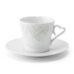 Cup and Saucer – Linglong Scalloped Fern for Coffee