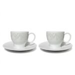 Cup and Saucer – Linglong Rounded Fern for Coffee
