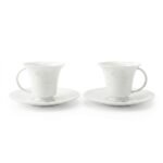 Cup and Saucer – Linglong Flared Blossom for Coffee