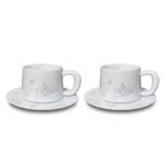 Cup and Saucer – Linglong Pastel Floral for Coffee