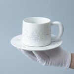 Cup and Saucer – Linglong Fish and Waterweed for Coffee