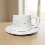 Cup and Saucer – Linglong Fish and Waterweed for Coffee